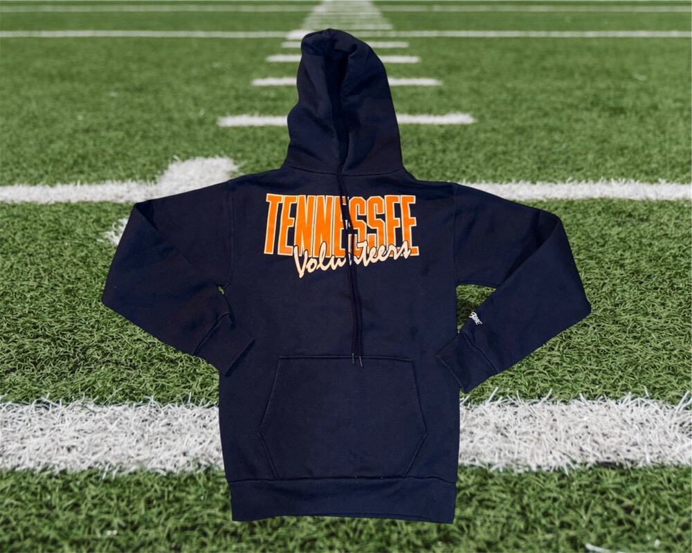 Tennessee Volunteers Vintage Hoodie Navy Blue Medium Bike Classic 18x26